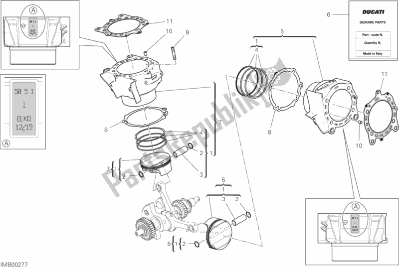 Wszystkie części do Cylindry - T? Oki (koenig) Ducati Diavel 1260 S Brasil 2020